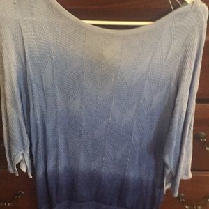 Multi tone blue sweater